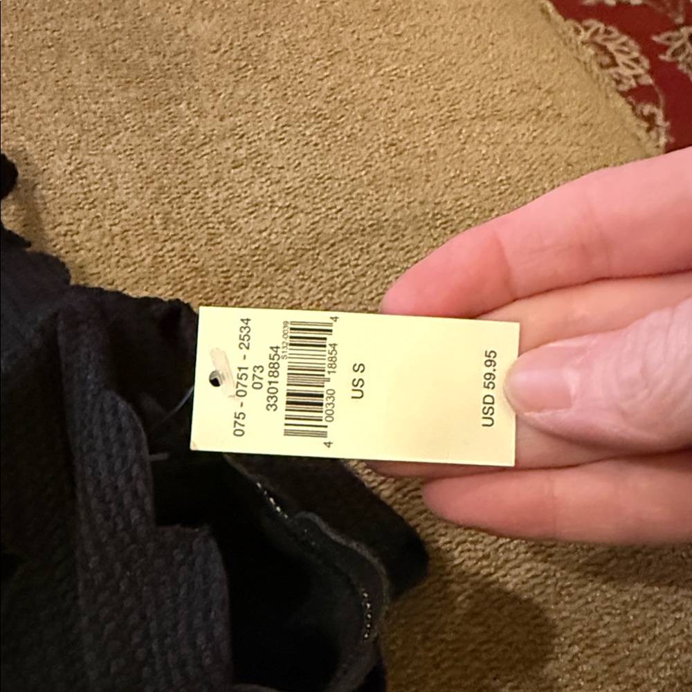 Aerie Solid Black One Piece Swim Suit Small New (TD) - Picture 4 of 5